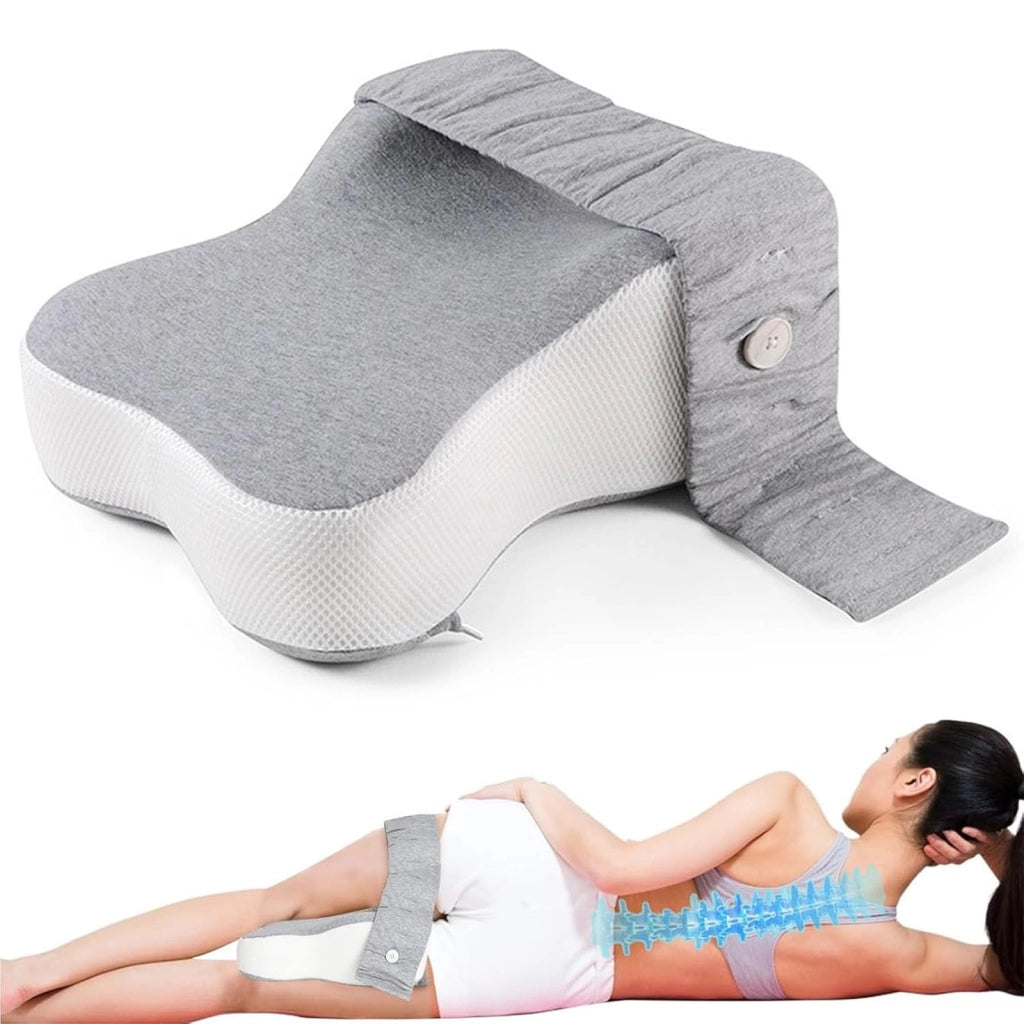 Cuscino per ginocchia in memory foam con fascia regolabile