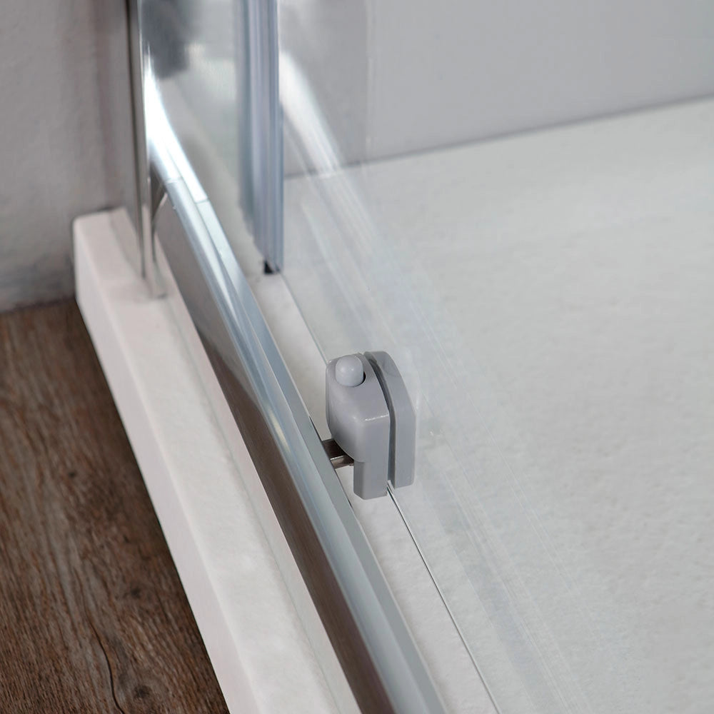 Porta doccia 150 cm con vetro trasparente