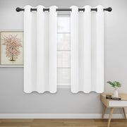 Tende oscuranti, set da 2, 42x54 pollici, colore bianco, in poliestere