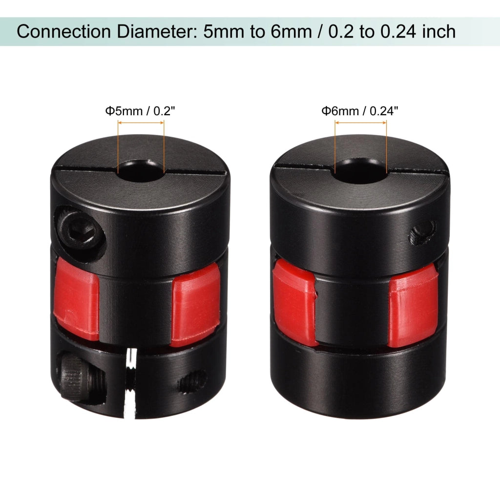 Accoppiamento da 5-6 mm, lunghezza 25 mm, diametro 20 mm, in alluminio, per servomotore