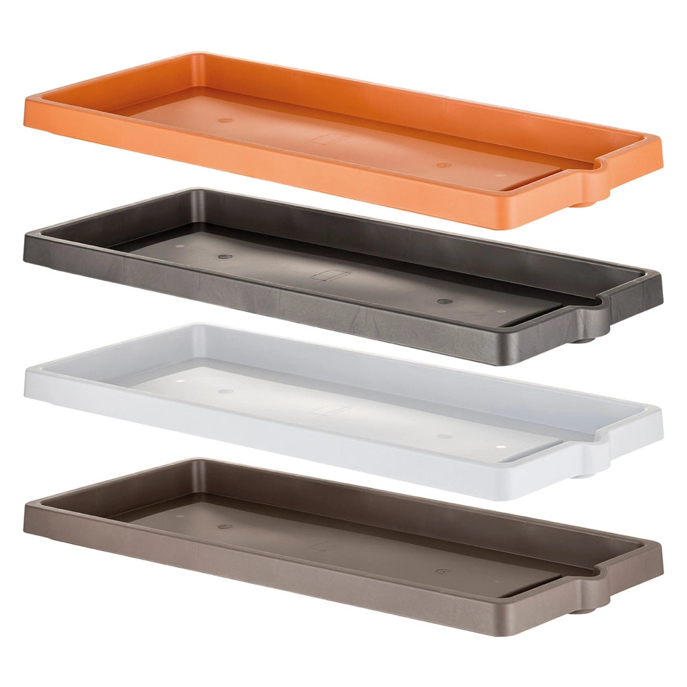 SOTTOVASO PER FIORIERA RETTANGOLARE cm 60 x 25 x 3,4 - ghiaccio