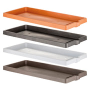 SOTTOVASO PER FIORIERA RETTANGOLARE cm 60 x 25 x 3,4 - ghiaccio