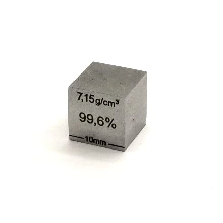 Cubetto in cromo, lucido, con incisione laser, volume di 1 cm³