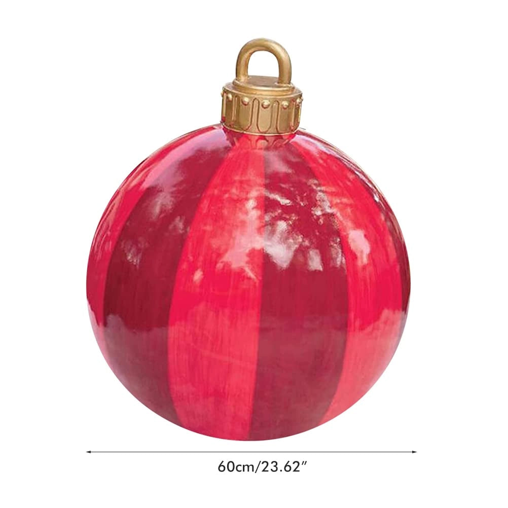 Palla di Natale gonfiabile, 60 cm, con pompa, in PVC