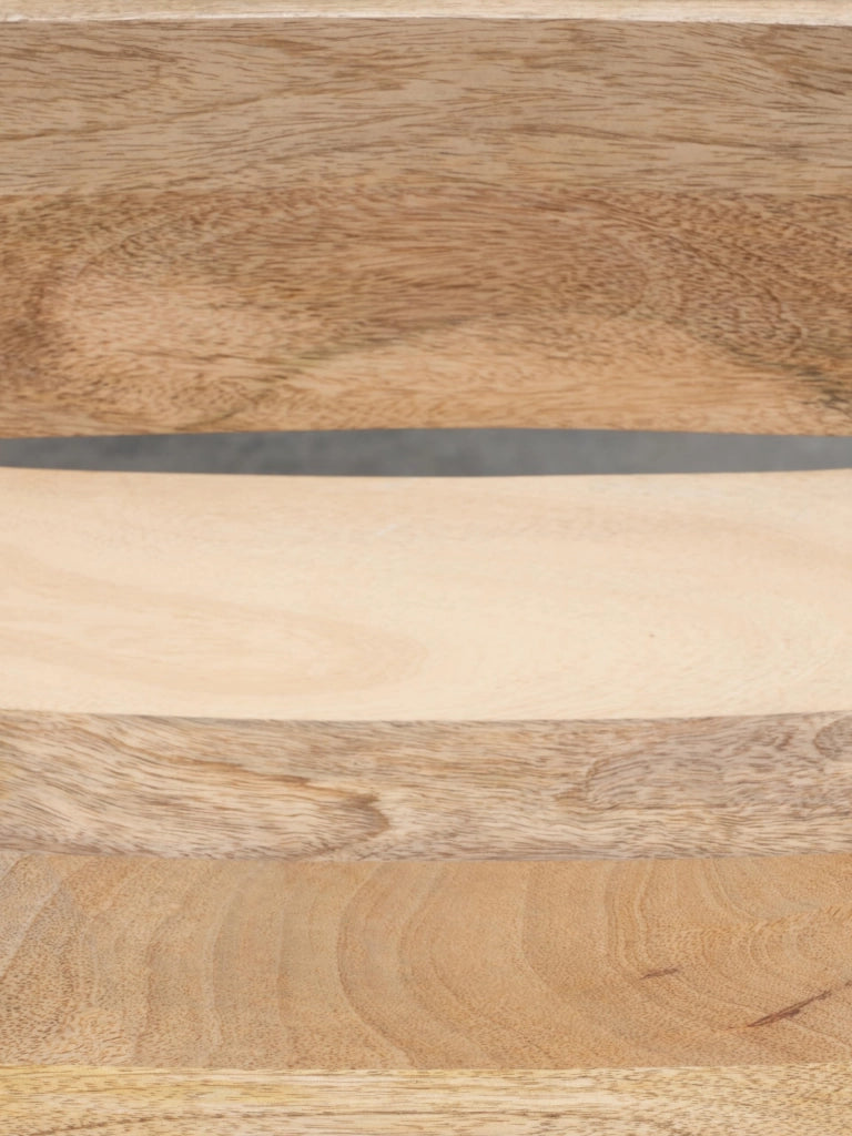 Sgabello Soulid, in legno di mango sbiancato, altezza seduta 74 cm