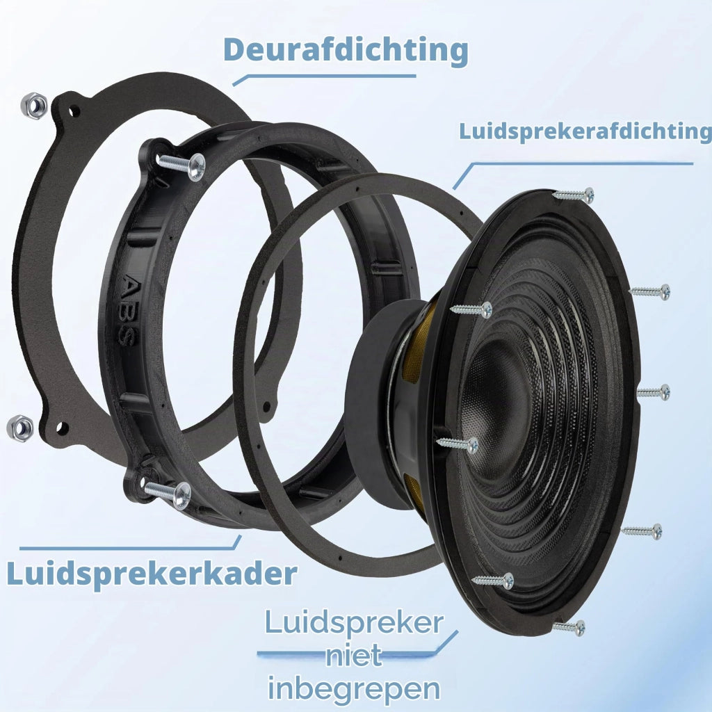 Adattatori per altoparlanti da 200 mm, confezione da 2, per Audi, Seat, Lamborghini