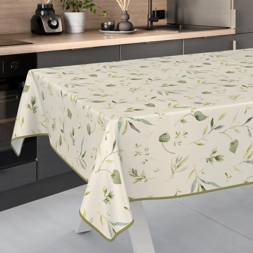 Tovaglia lavabile, dimensioni 200x140 cm, motivo "Canada Floral", idrorepellente