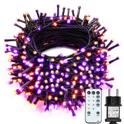 Catena luminosa LED da 30 metri per Halloween, con 300 LED, telecomando e timer