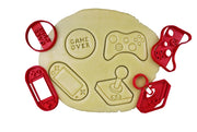 Set di 4 formine per biscotti a tema videogiochi
