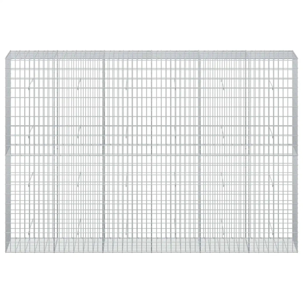 Gabione con Filo da 5 mm e Rete da 5x10 cm 300x50x200 cm 3464784