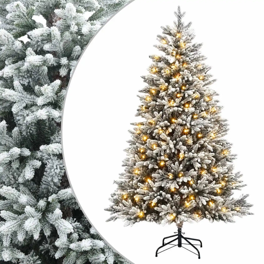 Albero di Natale Artificiale con Rami Pieghevoli 210 cm 300 LED 3466312