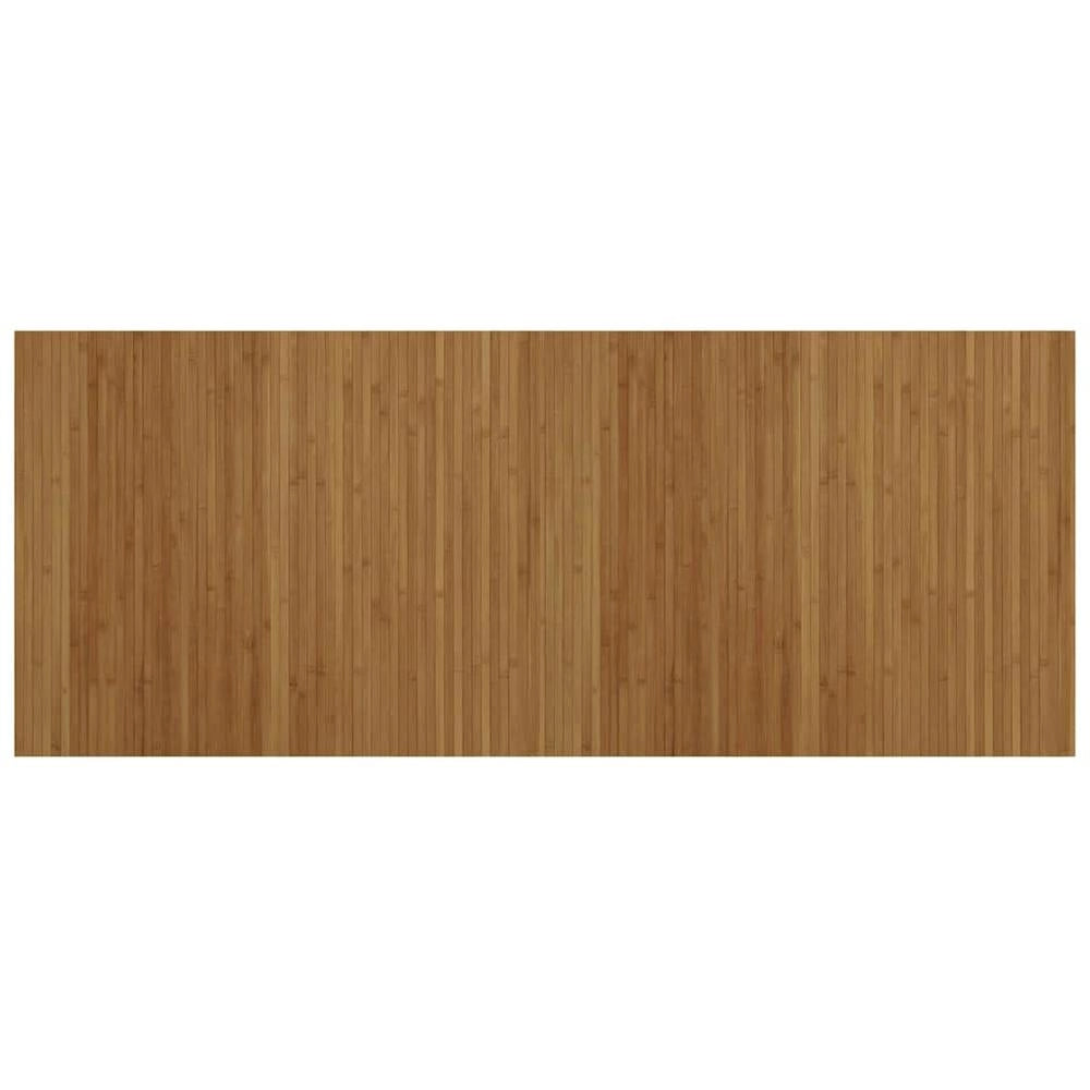 Tappeto Rettangolare Marrone 80x200 cm in Bambù