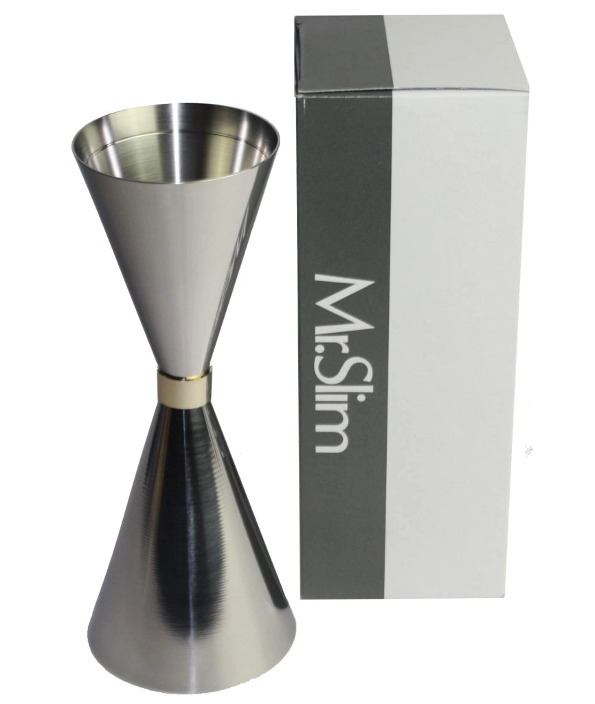 Misurino per cocktail, capacità 30-45 e 60-90 ml, in acciaio inossidabile, color argento