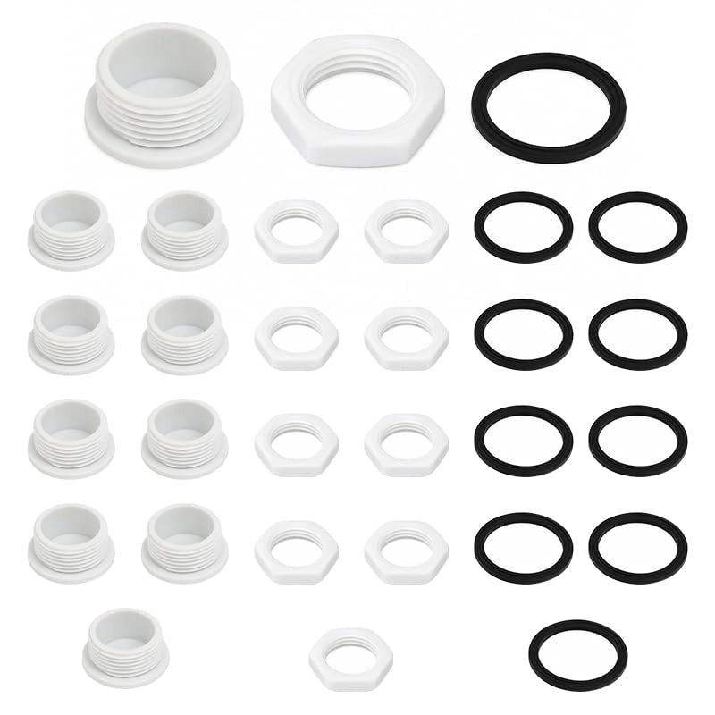 10 cappucci in nylon M25 x 1,5 per cablaggi, con dadi