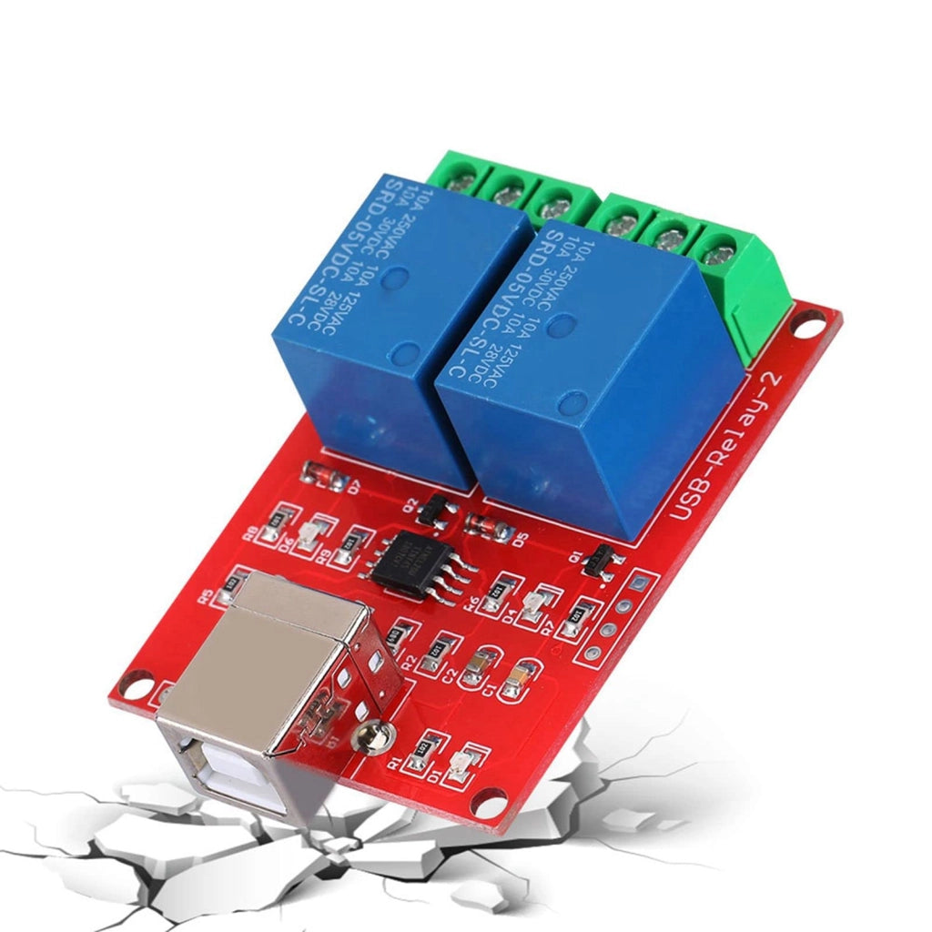 Modulo controller per relè a 2 canali, alimentato a 5V, compatibile con PC, Windows XP (32/64 bit)