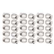 Fasce stringitubo in acciaio inossidabile, da 9 a 16 mm, larghezza 8 mm, confezione da 30 pezzi