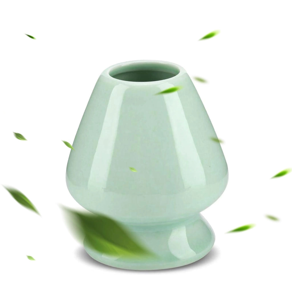 Porta frusta per matcha in Vetroceramica, verde, 1 pezzo