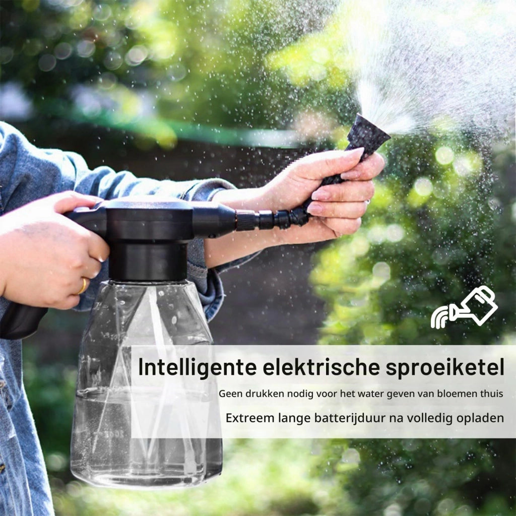 Flacone spray elettrico da 2 litri, ricaricabile, con erogatore regolabile