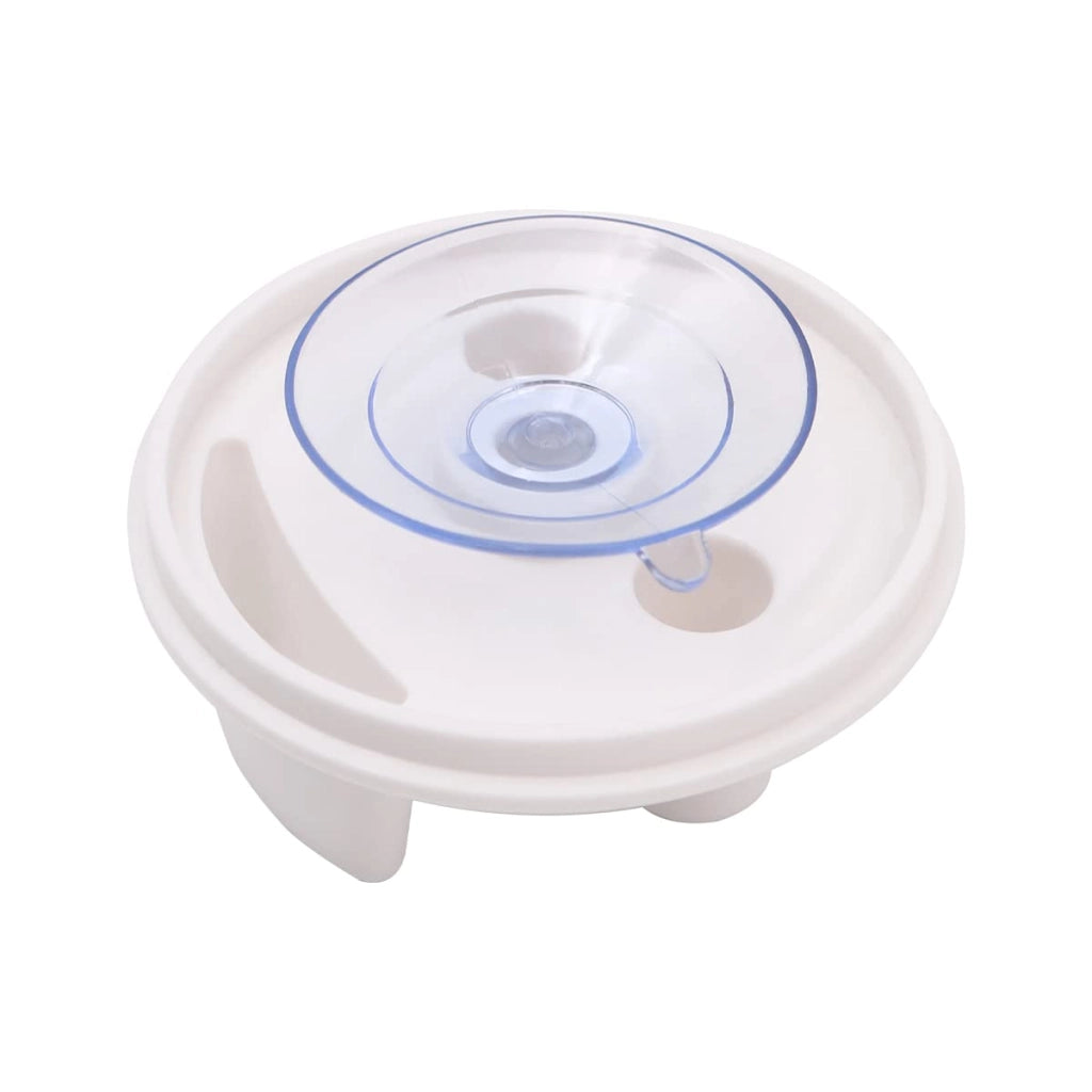 Set di 2 portaspugne, a scarico automatico, in ABS, colore bianco, per cucina e bagno