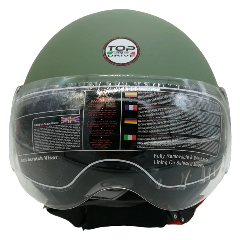 CASCO PER MOTO 'SIRIO MATT' verde - tg. XL