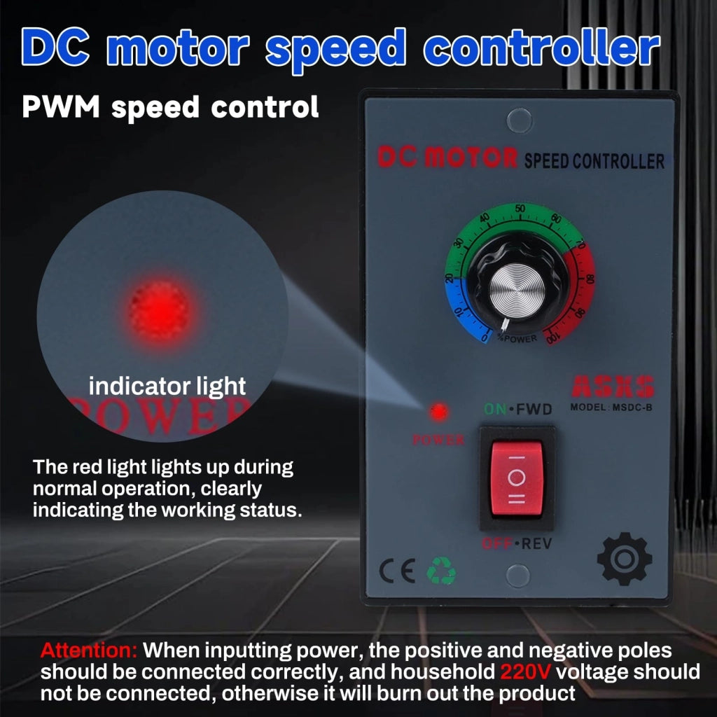 Regolatore di velocità per motori DC, 12-60V, 30A, compatibile con motori 550/775/795/895