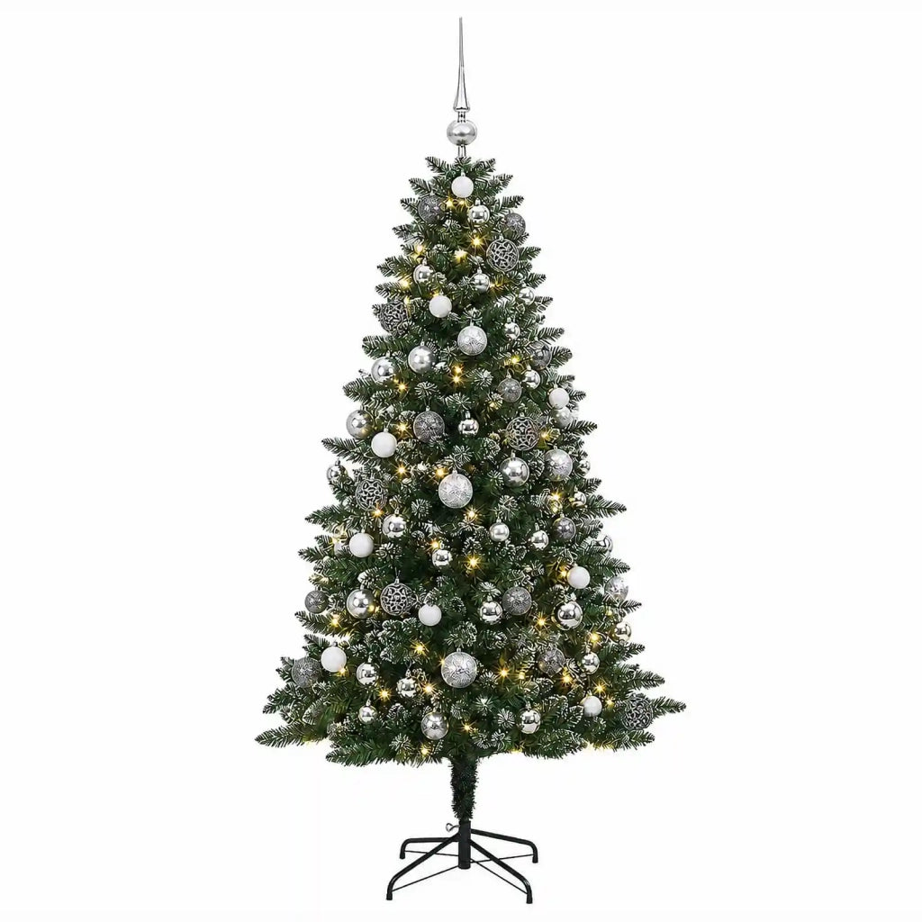 Albero di Natale Artificiale con Palline 210 cm 300 LED 3467267