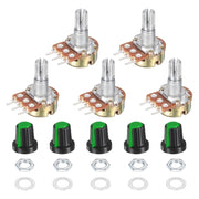 Set di 5 potenziometri lineari WH148 da 1K, potenziometri rotativi, colore verde
