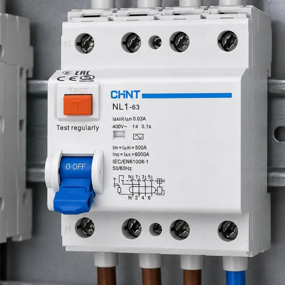 Nl1-63-4p-ac300 interruttore differenziale puro 4p 300 ma 6 ka tipo ac protezione contro contatti diretti e indiretti...