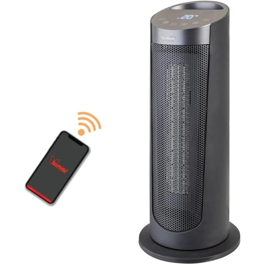 Bimar HP130 Termoventilatore a Colonna Wi-Fi, Controllo Vocale Alexa