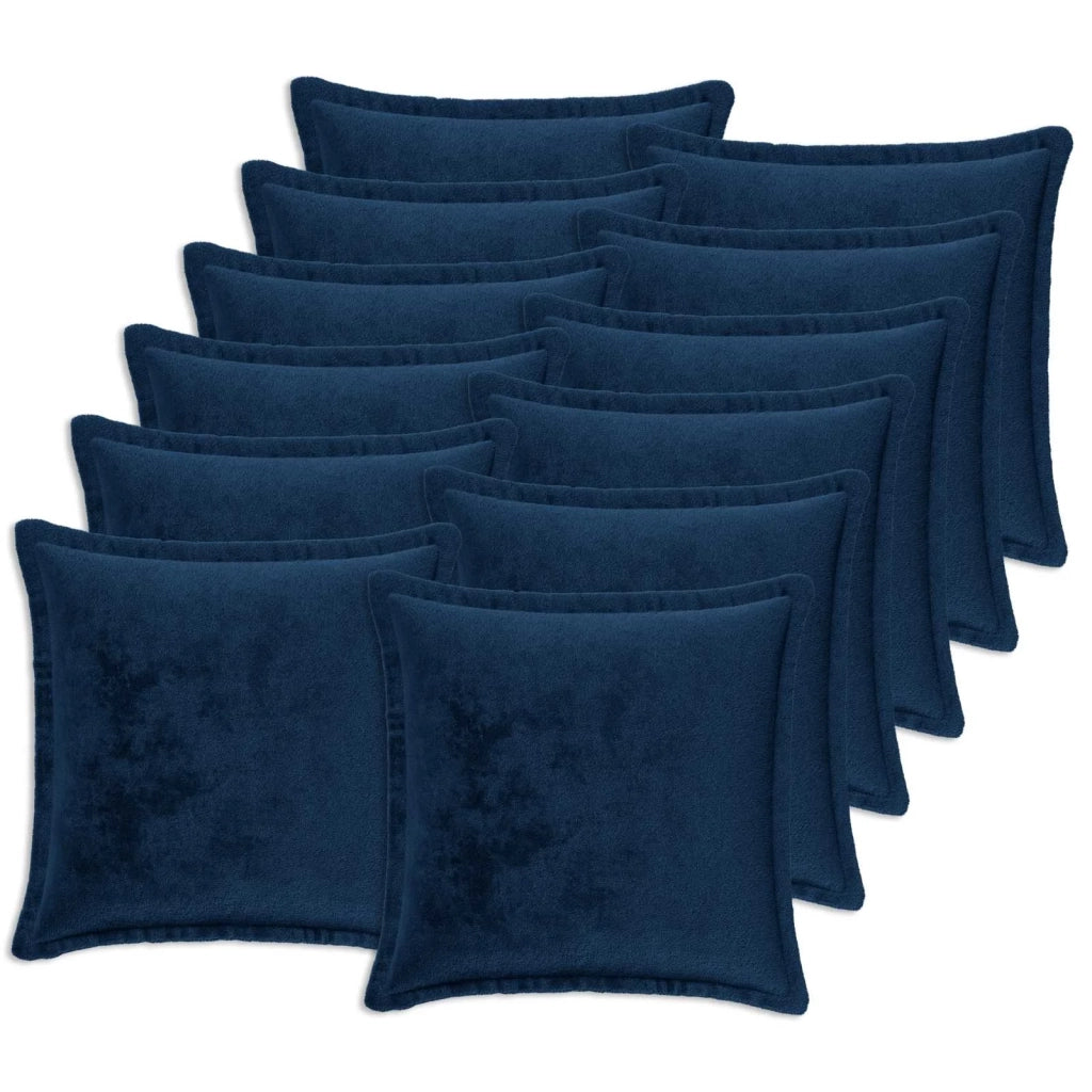 Federa 12 pz HOUTEN Blu navy 40 x 40 cm Flanella 917040