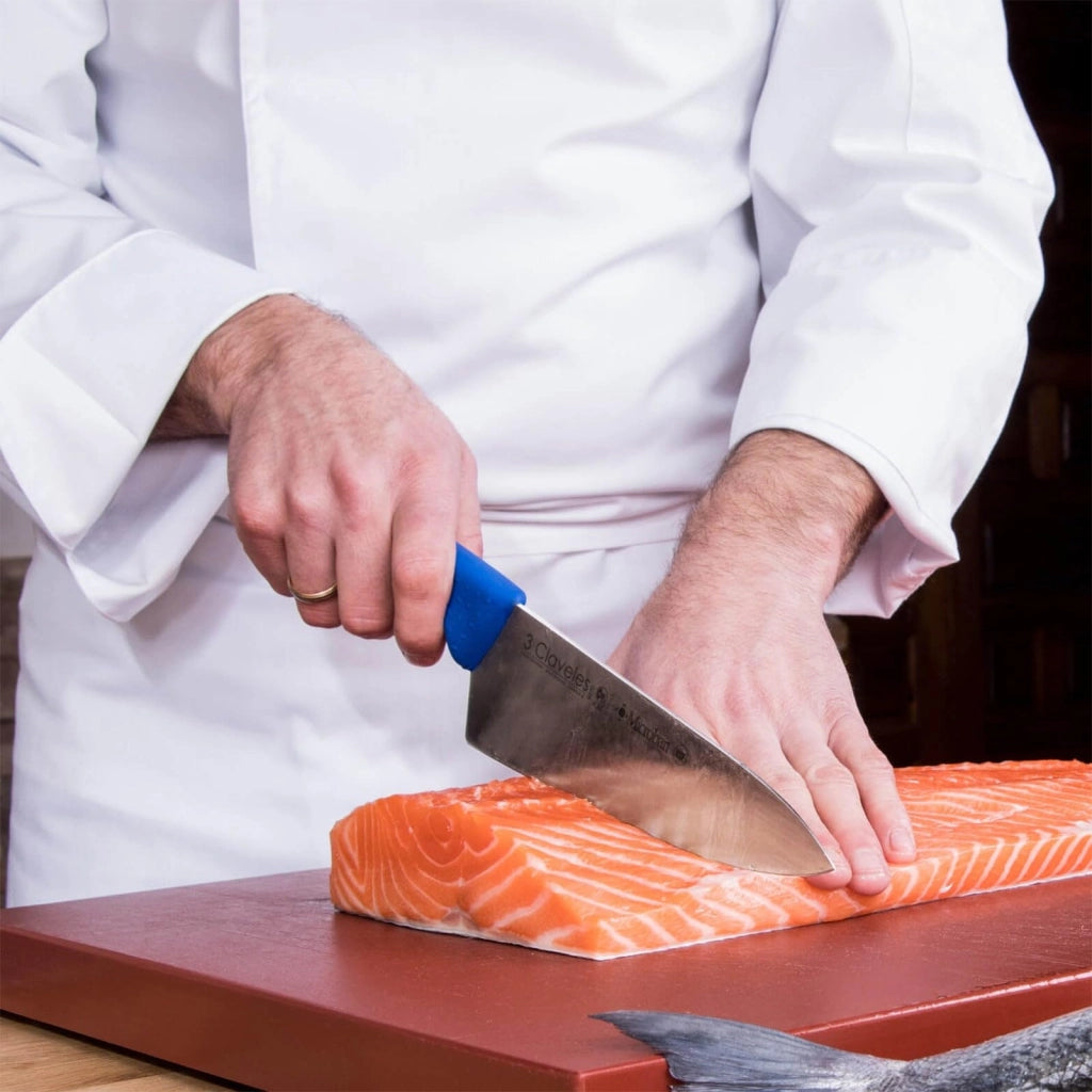Coltello da chef Proflex, lama in acciaio inossidabile, manico nero