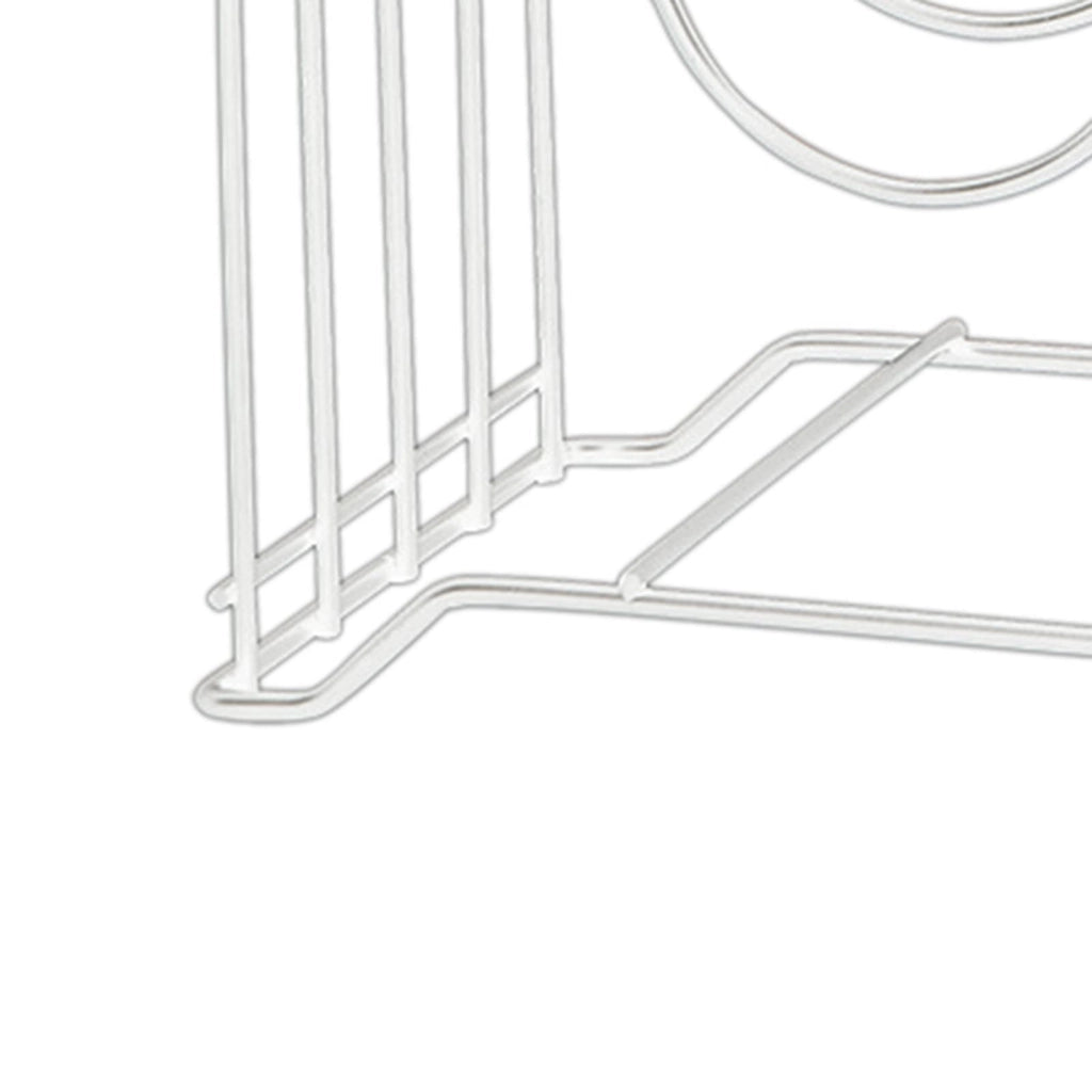 Organizzatore per taglieri, 4 scomparti, metallo, bianco