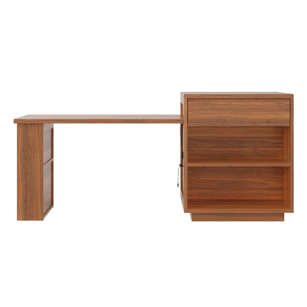 Isola cucina estensibile 122-194;5x70x94 cm MDF metallo marrone scuro
