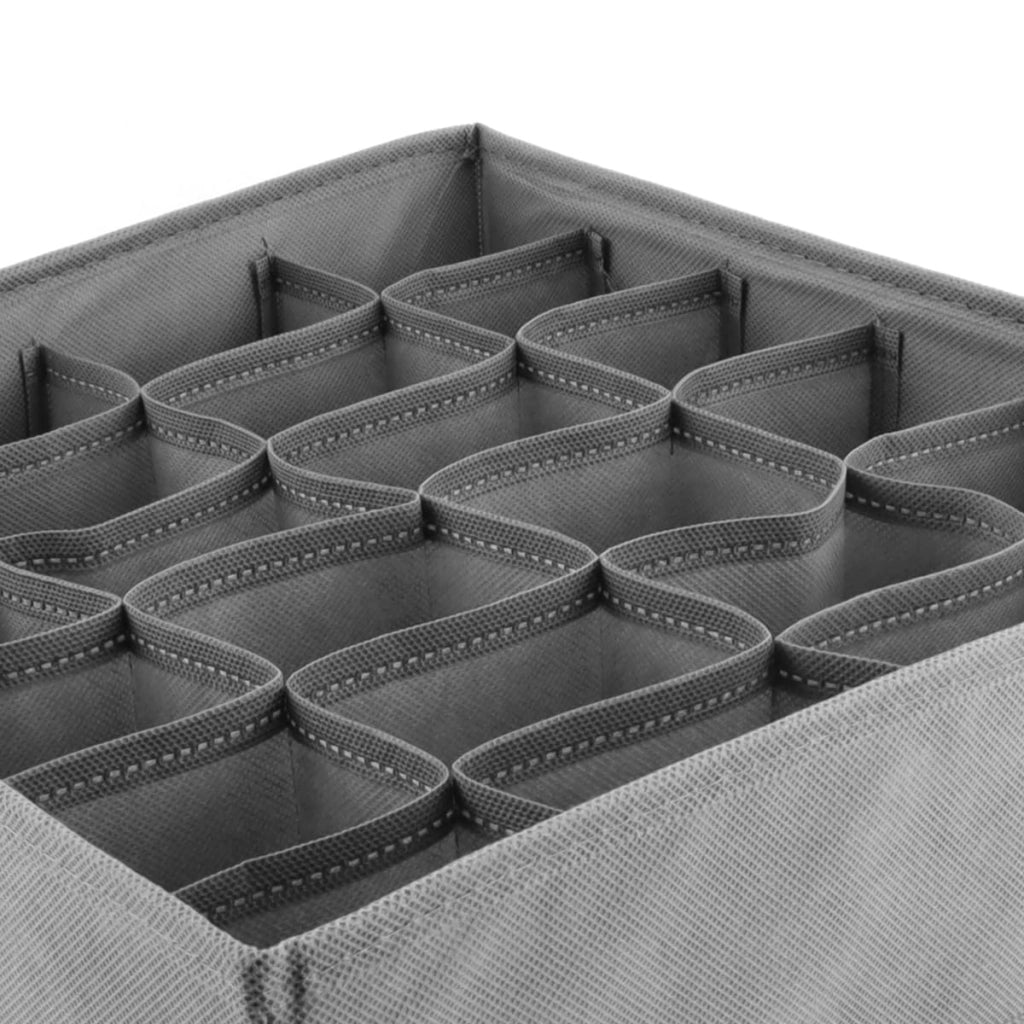 Organizzatori per cassetti, 24 scomparti, pieghevoli, 30x30x9 cm, confezione da 2 pezzi