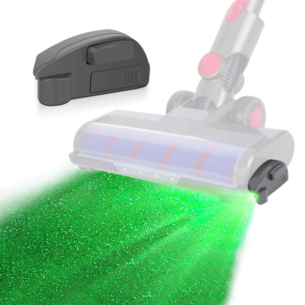 Accessorio LED per aspirapolvere, indicatore di polvere, luce verde, universale