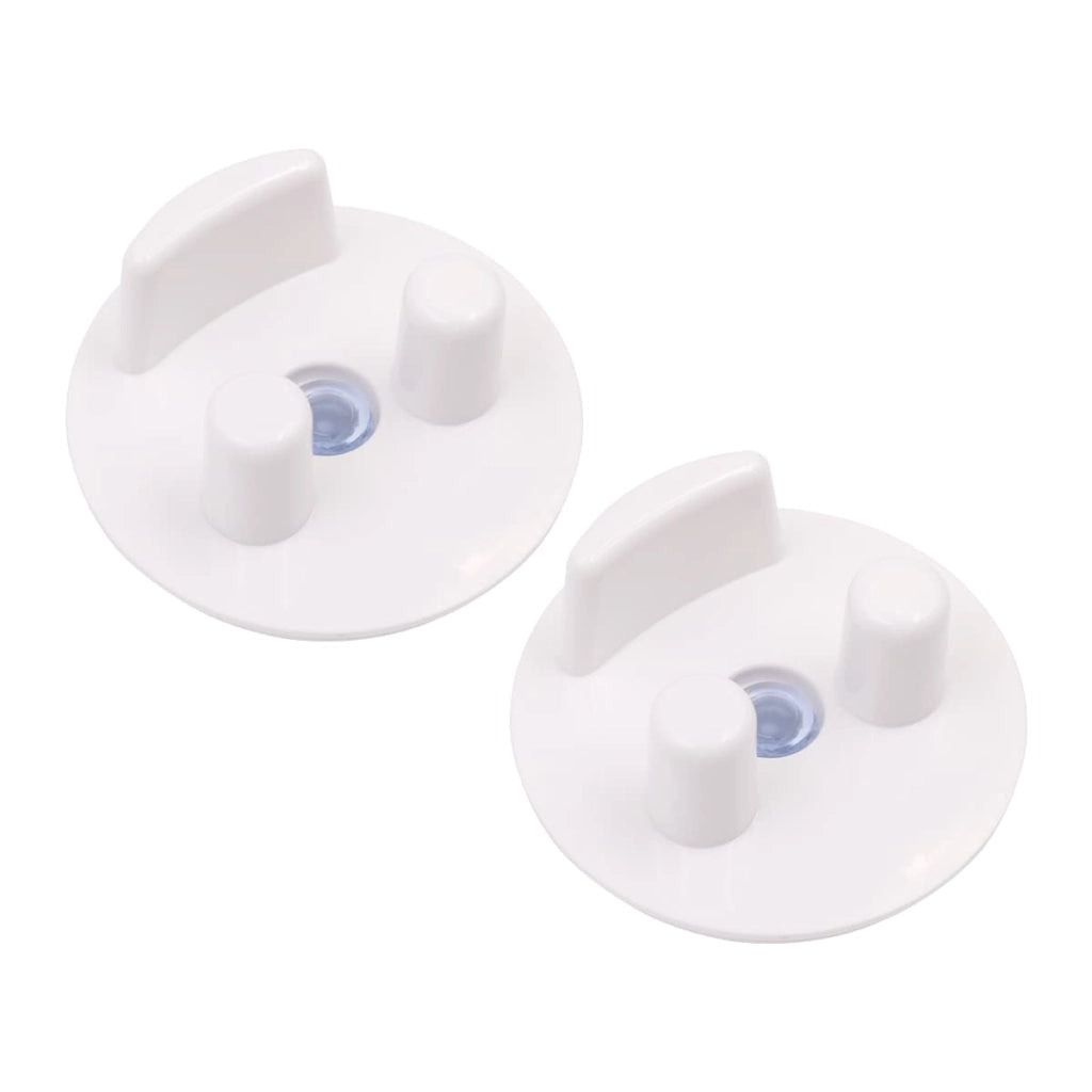 Set di 2 portaspugne, a scarico automatico, in ABS, colore bianco, per cucina e bagno