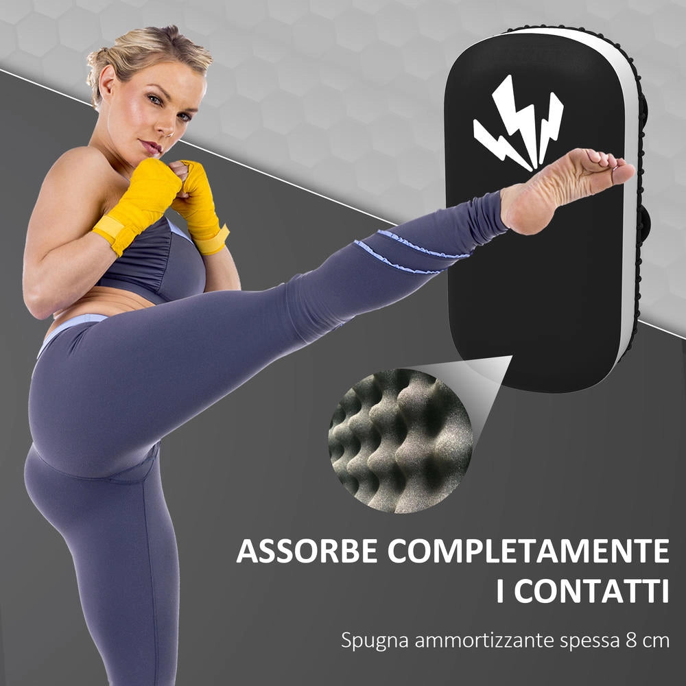 Colpitore da Braccio Imbottito per Boxe e Muay Thai in PU ed EPE 38x20x18 cm Nero, Regolabile e Robusto