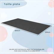 Tappeto per Garage e Officina 800 x 220 cm Tappetino Assorbente Impermeabile Antiscivolo Lavabile con Nastro Biadesivo Grigio