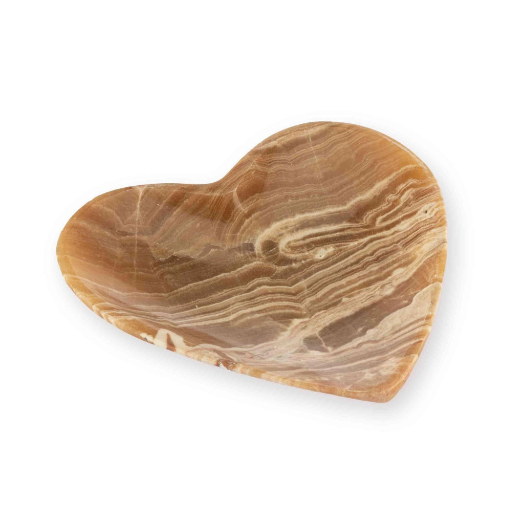 Conchiglia a forma di cuore in aragonite, 13 cm, realizzata a mano, pietra naturale, decorazione