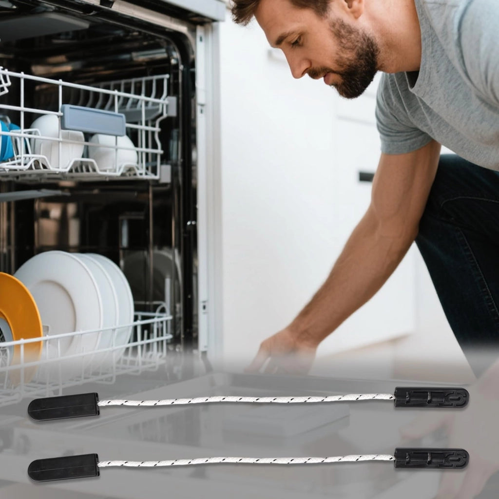 Set di 2 cavi per cerniere della porta, compatibili con lavastoviglie LG, lunghezza 29,5 cm