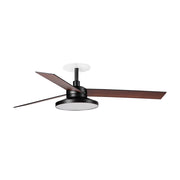 RUDDER RECESSED TAK 3 L Ventilatore nero/noce 4000K