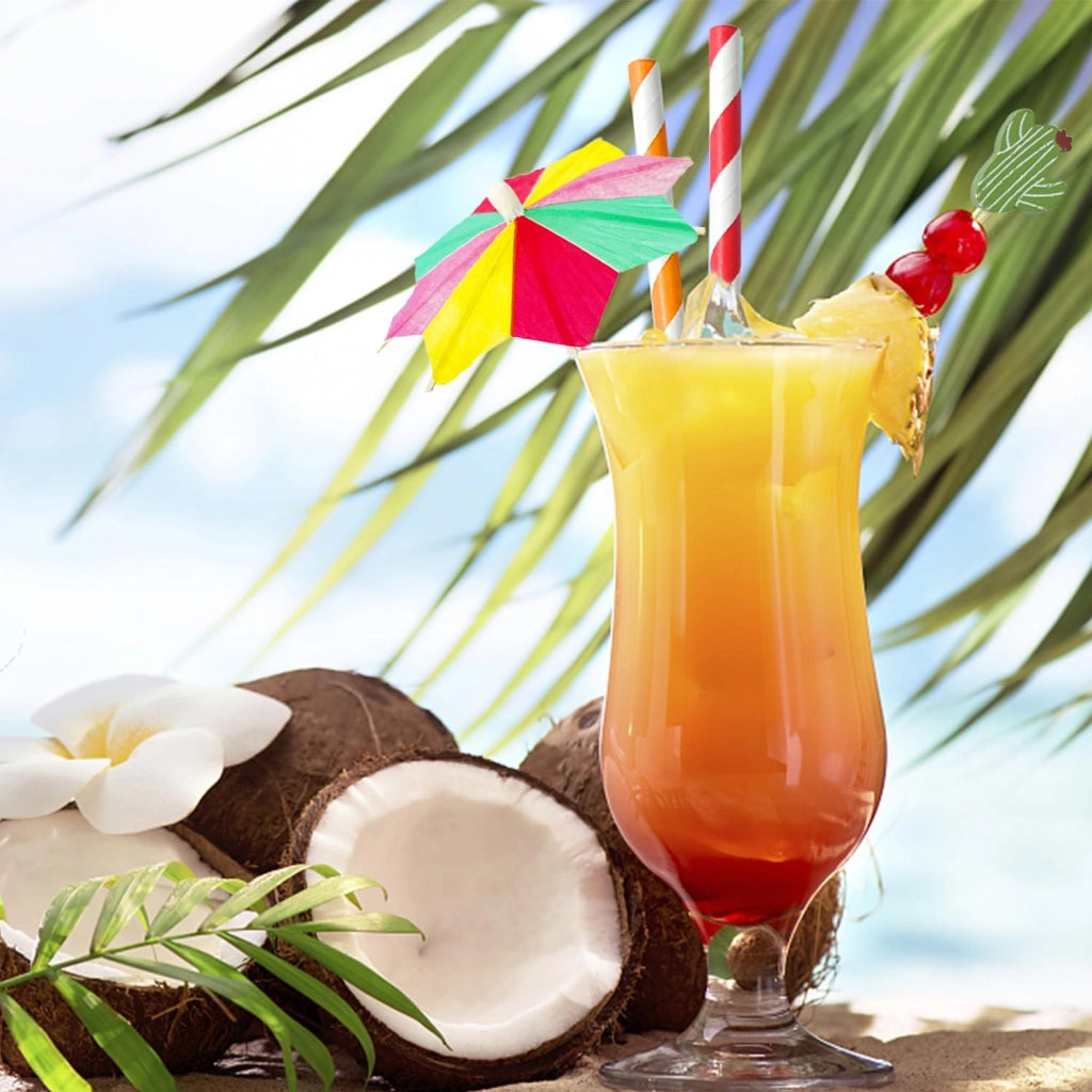 150 decorazioni per cocktail, tema hawaiano, decorazioni per torte