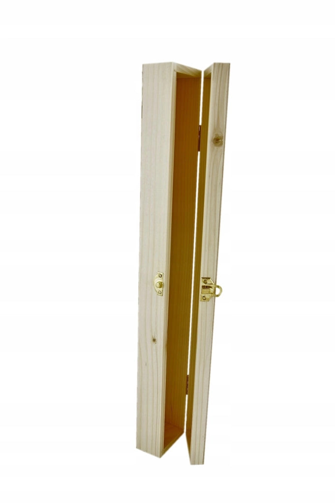 Contenitore in legno per candele, dimensioni 48x7x5,5 cm
