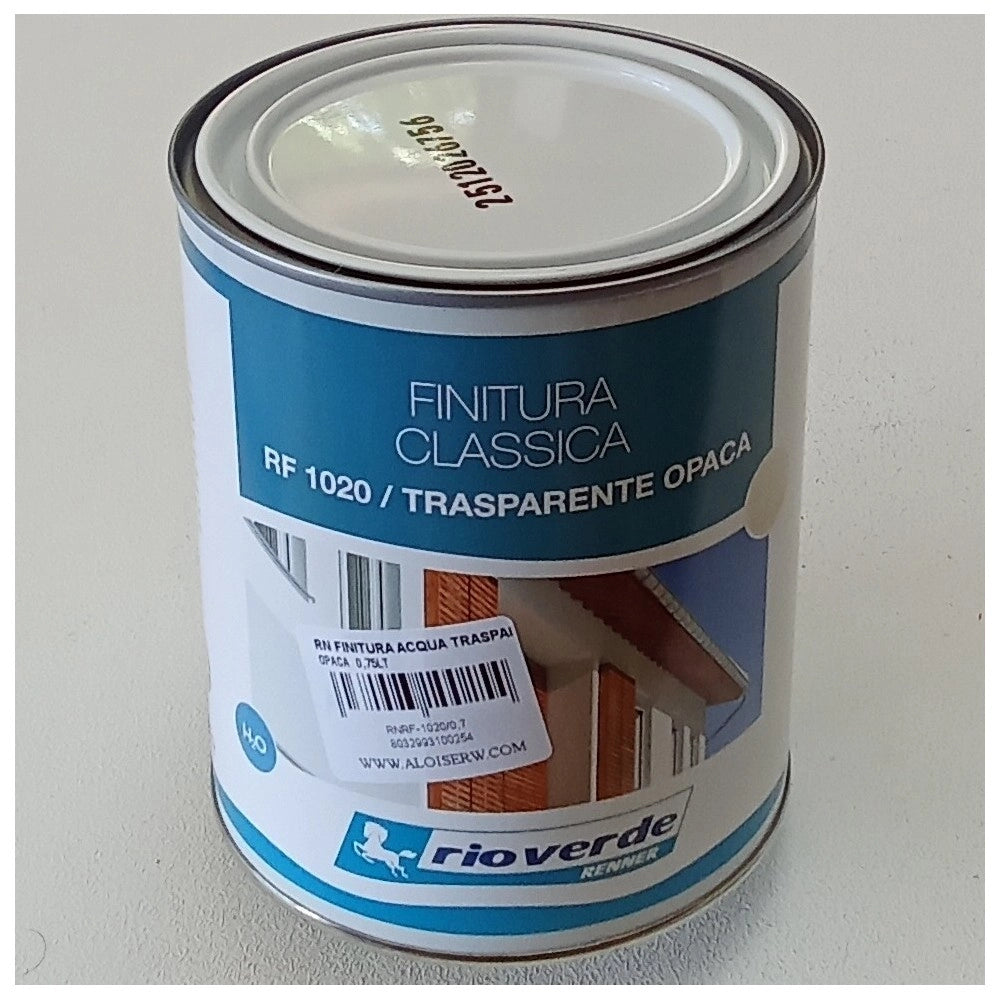Renner rf 1020 750ml finitura trasparente opaca base acqua