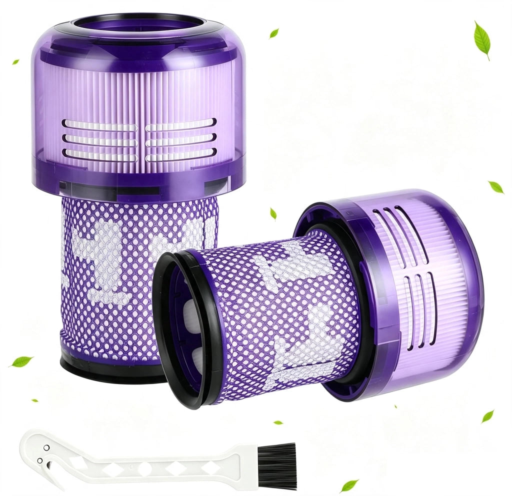 Set di 2 filtri HEPA lavabili per aspirapolvere Dyson V12 Detect Slim