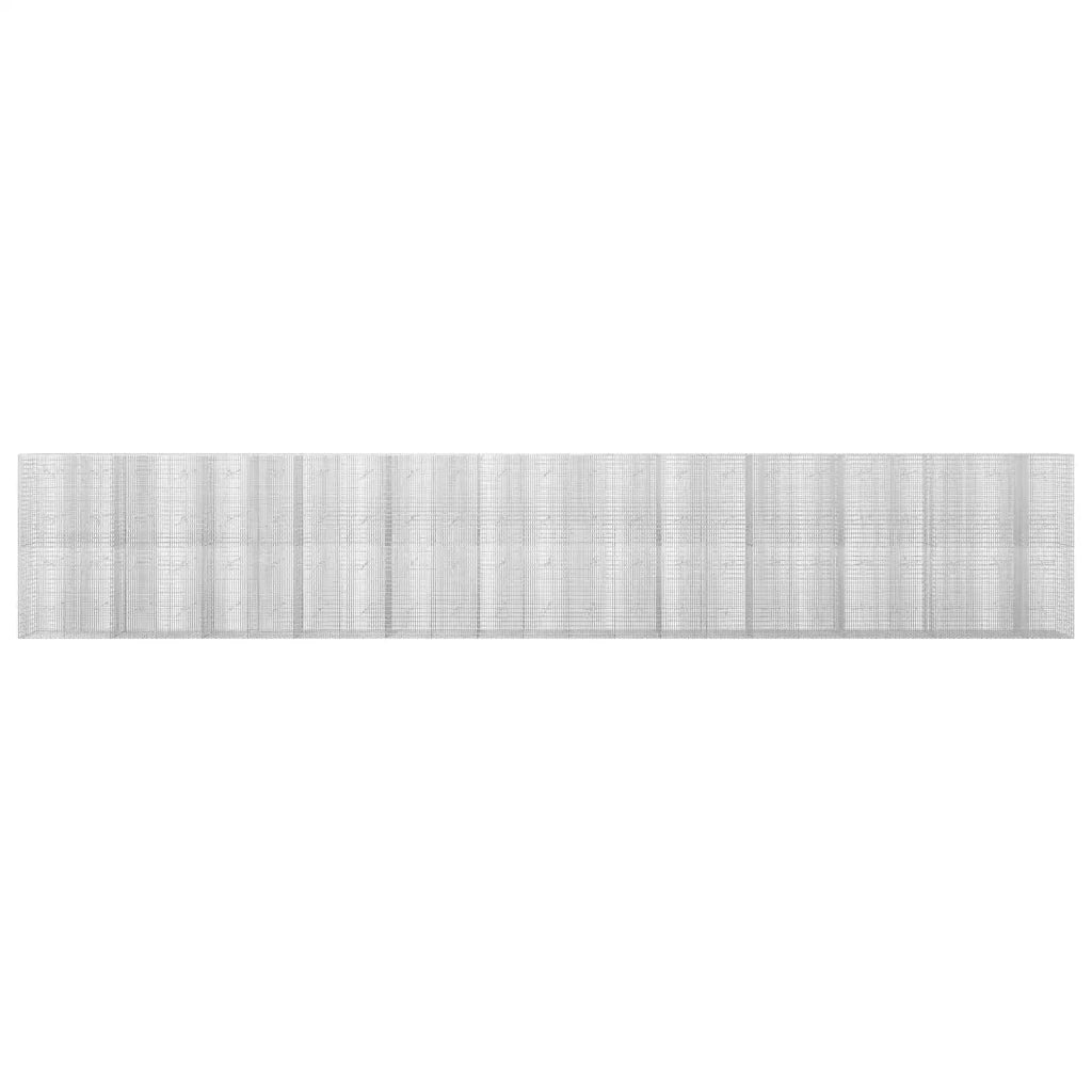 Gabione con Filo da 5 mm e Rete da 5x2,5 cm 1150x20x200 cm 3463649