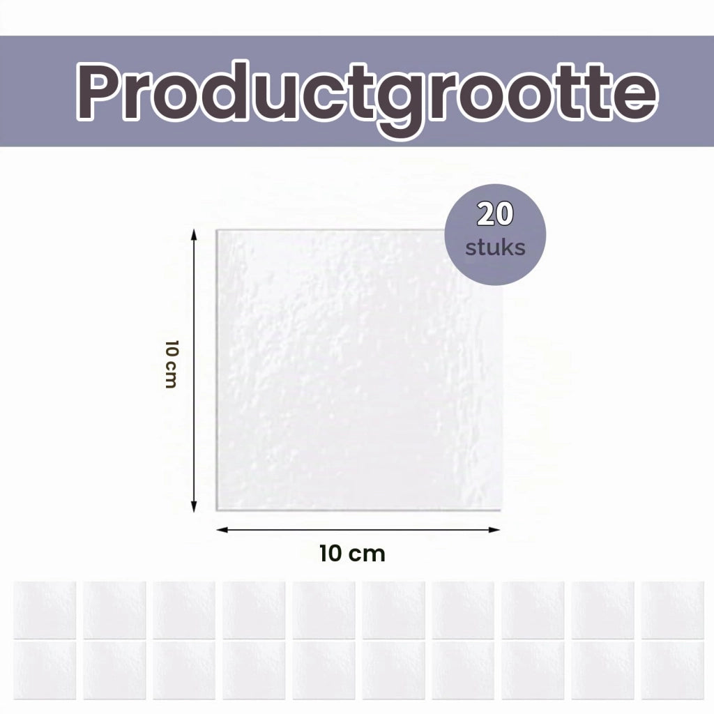 Set di 10 fermate per tappeti antiscivolo, adesive, rettangolari, bianche