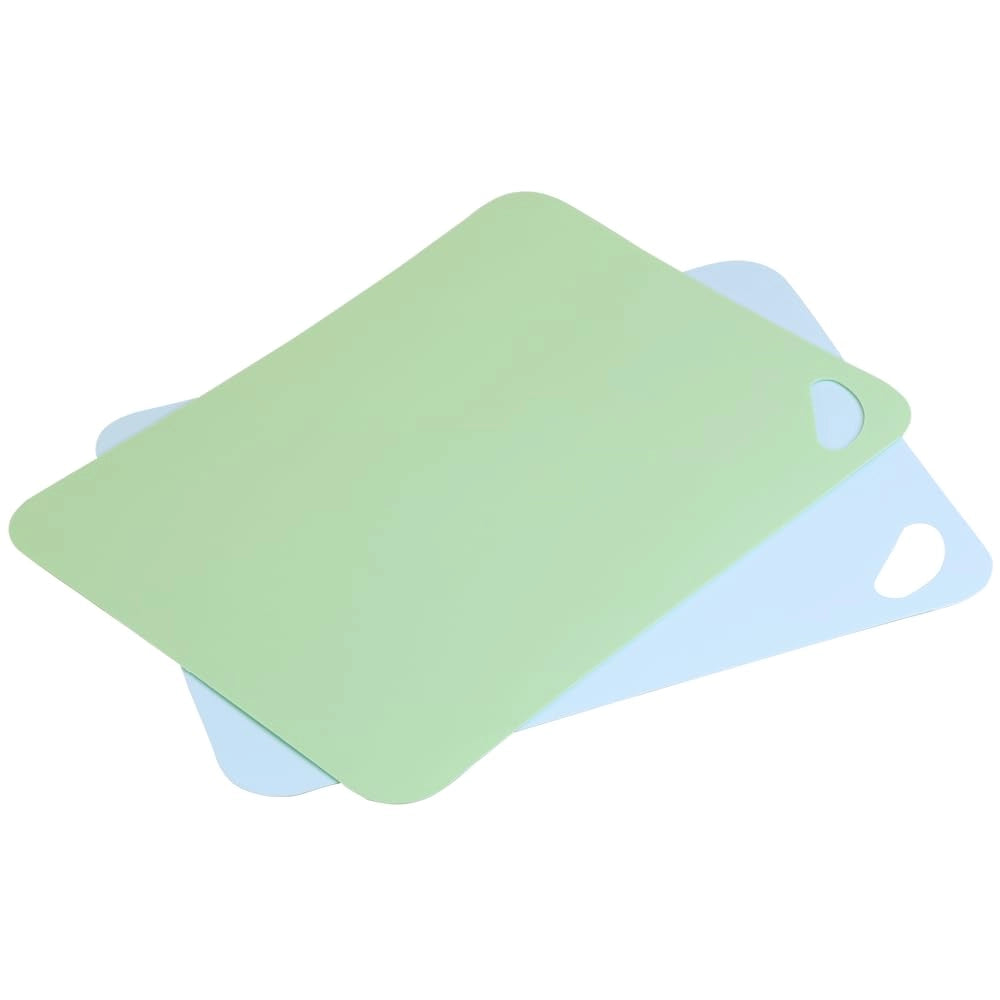 Set di tappetini antiscivolo per tagliare, 2 pezzi, 38x29 cm, verde/azzurro chiaro