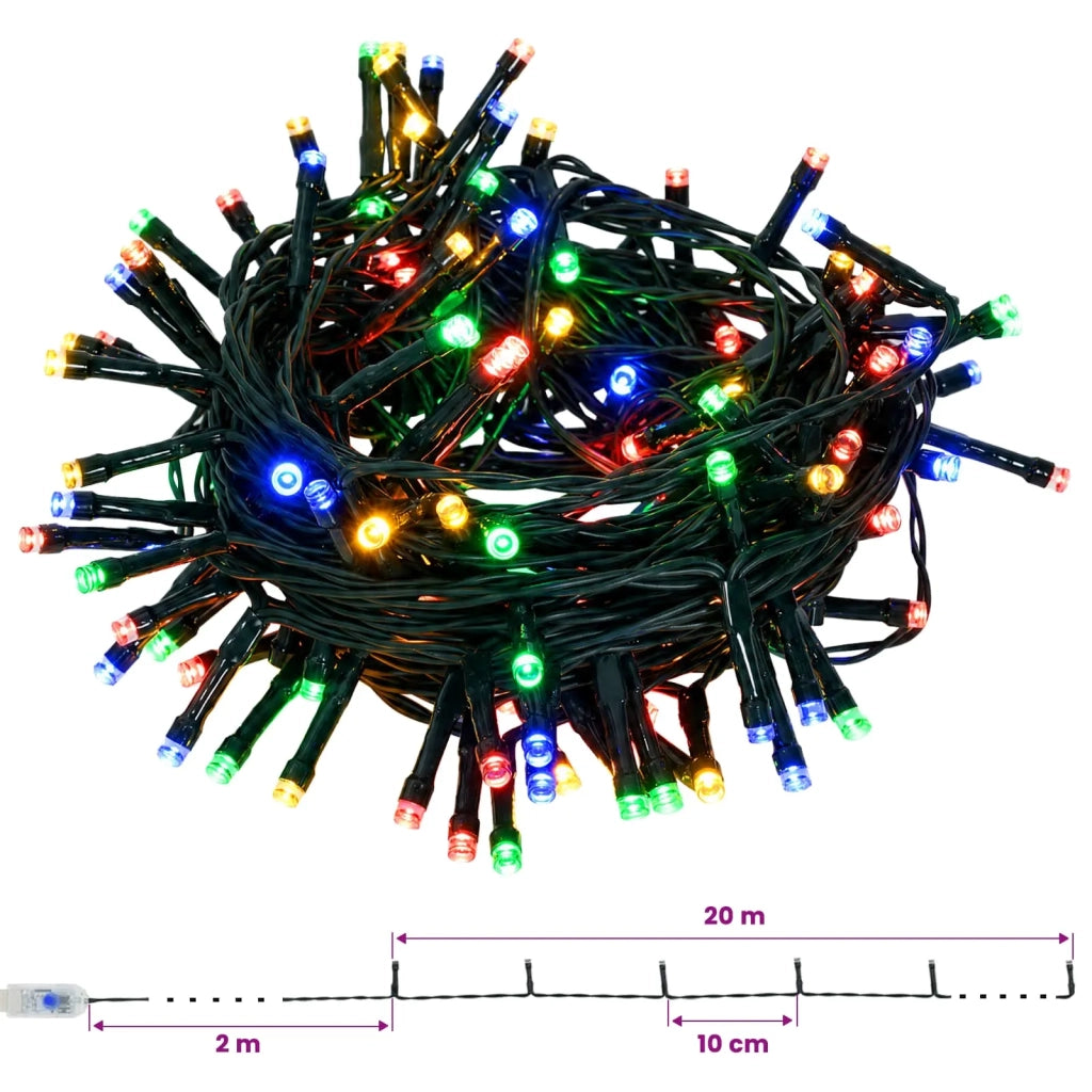 Albero di Natale LED pop-up 210 cm 200 LED PVC Verde 42055439