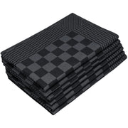 6 strofinacci da cucina, 65x65 cm, 100% cotone, 236 g/m², colore nero